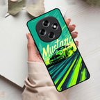 Mustang Super Sports Car Glass Case Cover For Oppo