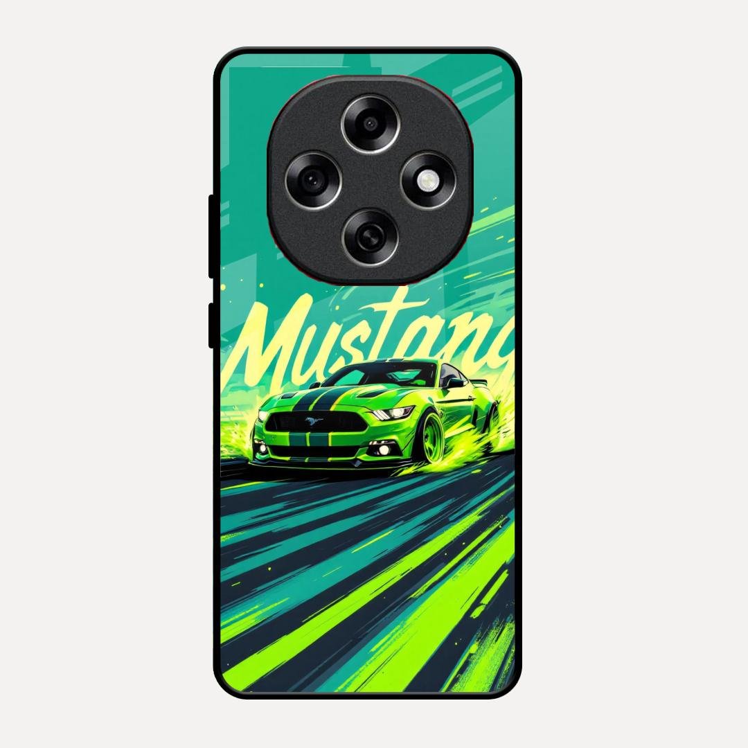 Mustang Super Sports Car Glass Case Cover For Oppo F31 Pro 5G