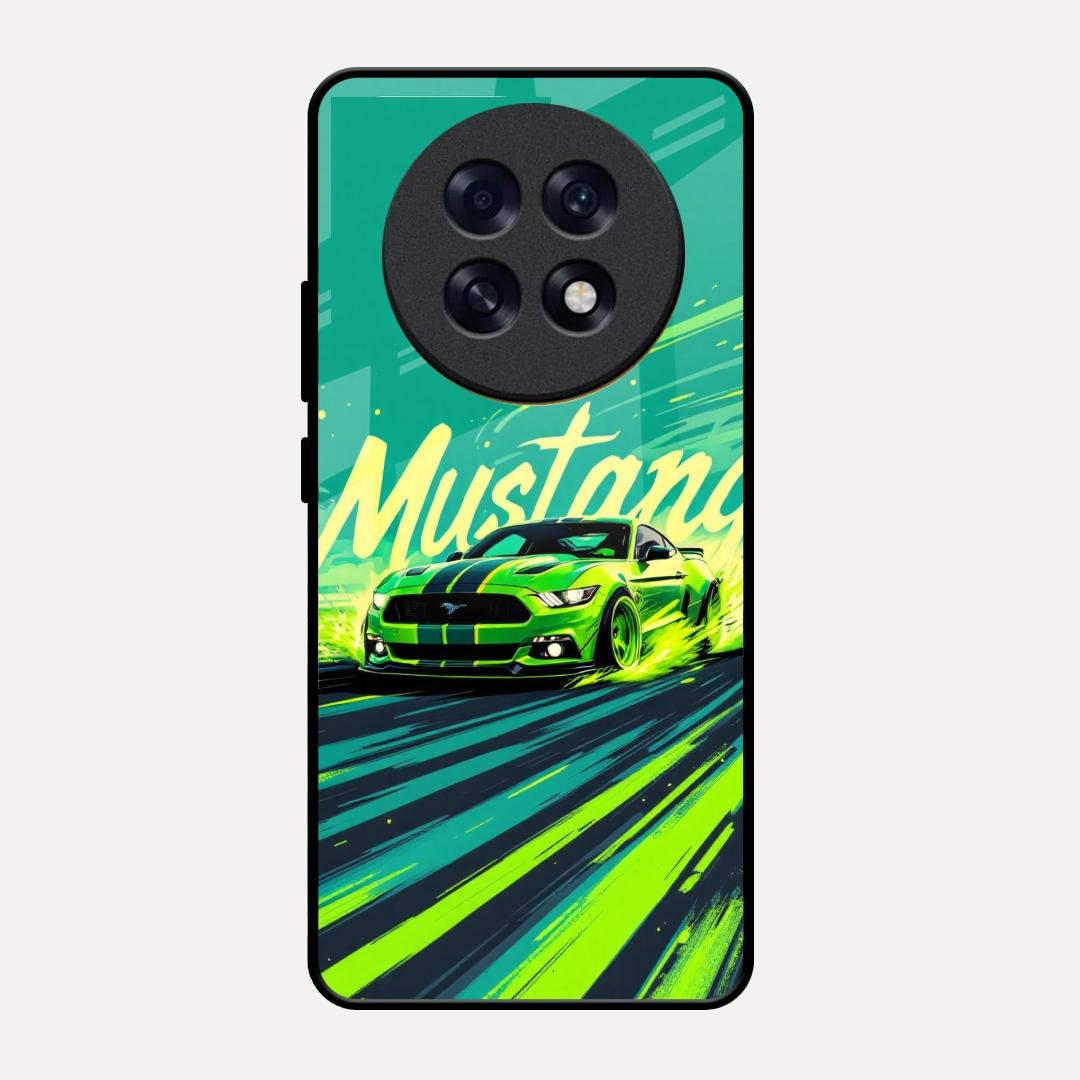 Mustang Super Sports Car Glass Case Cover For Oppo F31 Pro Plus 5G