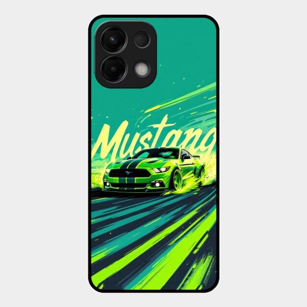 Mustang Super Sports Car Glass Case Cover For Oppo K13 5G