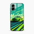 Mustang Super Sports Car Glass Case Cover For Oppo K14x 5G