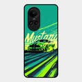 Mustang Super Sports Car Glass Case Cover For Oppo Reno 10 Pro 5G
