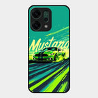Mustang Super Sports Car Glass Case Cover For Oppo Reno 14 5G