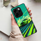 Mustang Super Sports Car Glass Case Cover For Oppo
