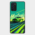 Mustang Super Sports Car Glass Case Cover For Oppo Reno 6 5G