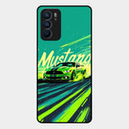 Mustang Super Sports Car Glass Case Cover For Oppo Reno 6 5G