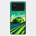 Mustang Super Sports Car Glass Case Cover For Poco X4 Pro 5G