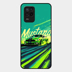 Mustang Super Sports Car Glass Case Cover For Realme 8 5G