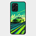 Mustang Super Sports Car Glass Case Cover For Realme C33 2023