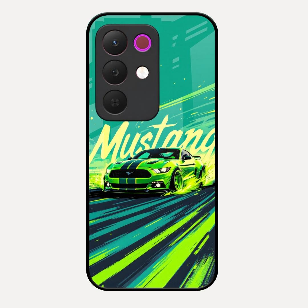 Mustang Super Sports Car Glass Case Cover For Realme C85 5G