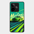 Mustang Super Sports Car Glass Case Cover For Realme Gt 7T 5G
