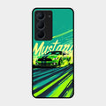 Mustang Super Sports Car Glass Case Cover For Realme Narzo 80X 5G