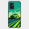 Mustang Super Sports Car Glass Case Cover For Redmi 11 Prime 5G