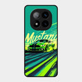 Mustang Super Sports Car Glass Case Cover For Redmi Note 14 Pro Plus 5G