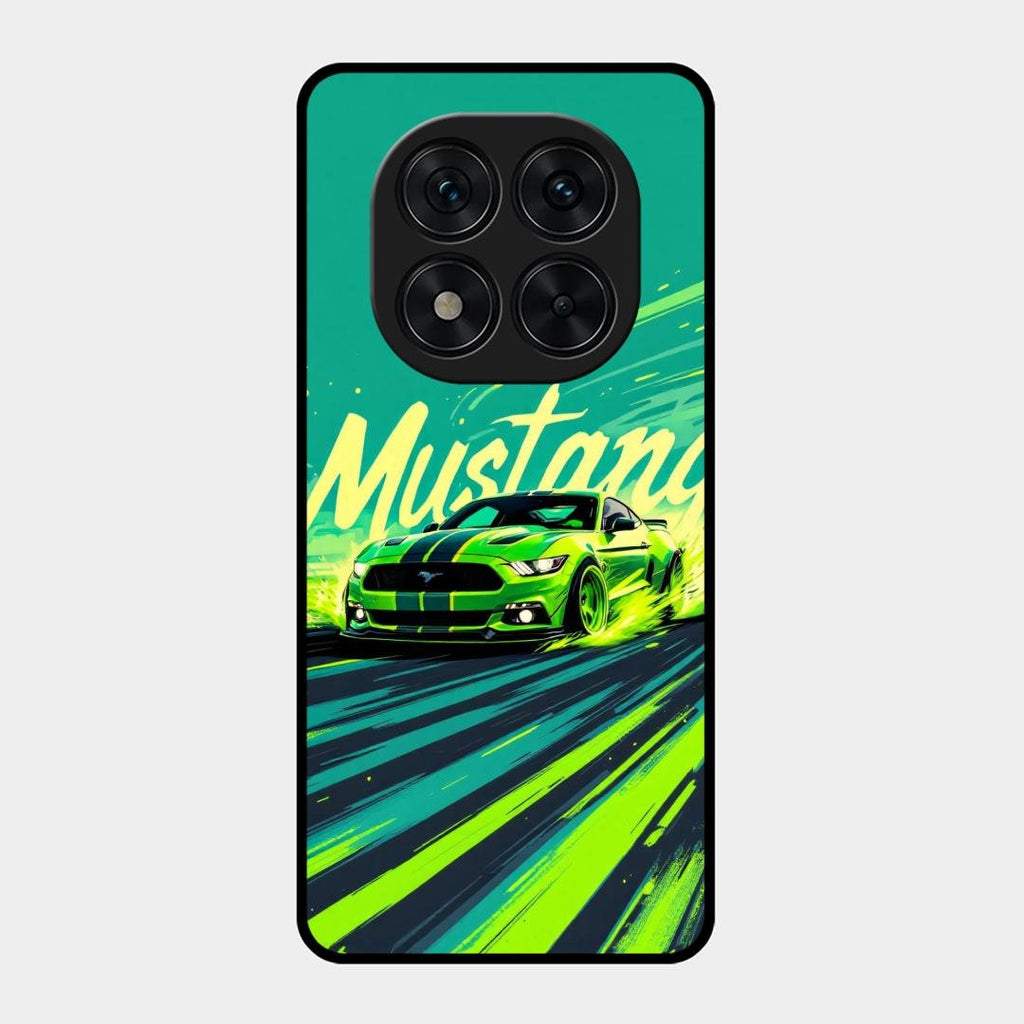 Mustang Super Sports Car Glass Case Cover For Redmi Note 15 Pro 5G