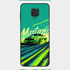 Mustang Super Sports Car Glass Case Cover For Redmi Note 9 Pro Max