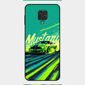 Mustang Super Sports Car Glass Case Cover For Redmi Note 9 Pro