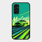Mustang Super Sports Car Glass Case Cover For Samsung Galaxy A14 5G