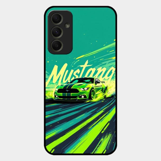 Mustang Super Sports Car Glass Case Cover For Samsung Galaxy A34 5G
