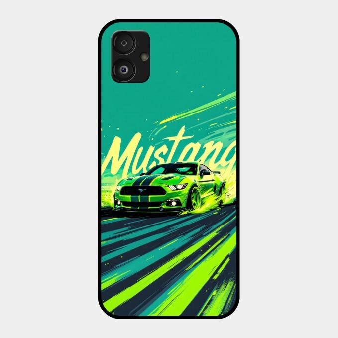 Mustang Super Sports Car Glass Case Cover For Samsung Galaxy F14 5G