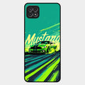 Mustang Super Sports Car Glass Case Cover For Samsung Galaxy F42 5G