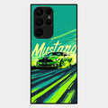 Mustang Super Sports Car Glass Case Cover For Samsung Galaxy S22 Ultra 5G