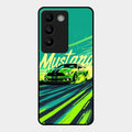 Mustang Super Sports Car Glass Case Cover For Vivo T3 5G