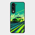 Mustang Super Sports Car Glass Case Cover For Vivo T4 Lite 5G