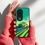 Mustang Super Sports Car Glass Case Cover For Vivo - ShopOnCliQ