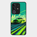 Mustang Super Sports Car Glass Case Cover For Vivo T4X 5G