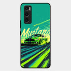 Mustang Super Sports Car Glass Case Cover For Vivo V20 Se