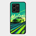 Mustang Super Sports Car Glass Case Cover For Vivo V25 5G