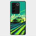 Mustang Super Sports Car Glass Case Cover For Vivo V27 5G