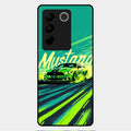 Mustang Super Sports Car Glass Case Cover For Vivo V27 Pro 5G