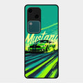 Mustang Super Sports Car Glass Case Cover For Vivo V30 5G