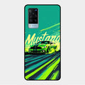 Mustang Super Sports Car Glass Case Cover For Vivo X60 5G