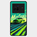 Mustang Super Sports Car Glass Case Cover For Vivo X80 5G