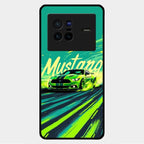 Mustang Super Sports Car Glass Case Cover For Vivo X80 5G
