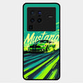 Mustang Super Sports Car Glass Case Cover For Vivo X80 Pro 5G