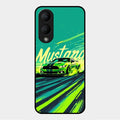 Mustang Super Sports Car Glass Case Cover For Vivo Y17S
