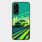 Mustang Super Sports Car Glass Case Cover For Vivo Y17S