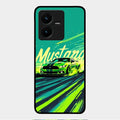 Mustang Super Sports Car Glass Case Cover For Vivo Y22