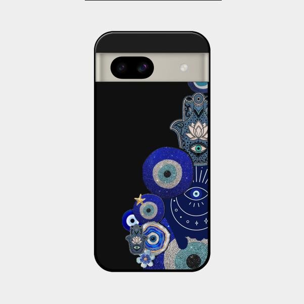 Mystic Evil Eye Glass Phone Case For Google Pixel 8A 5G