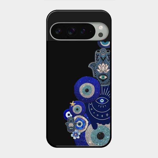 Mystic Evil Eye Glass Phone Case For Google Pixel 9 Pro Xl