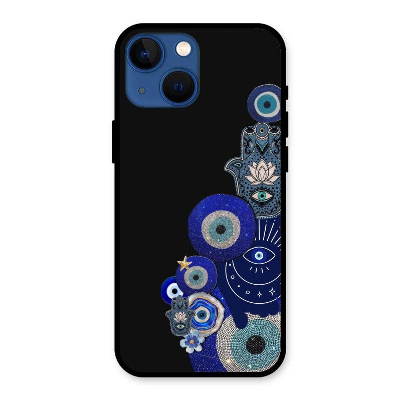 Mystic Evil Eye Glass Phone Case For iPhone 13 mini