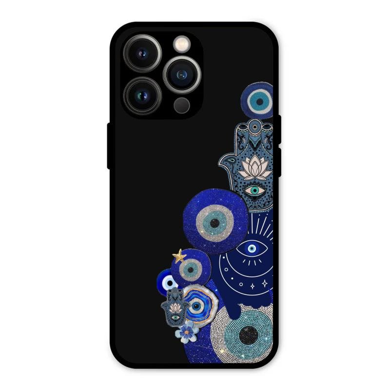 Mystic Evil Eye Glass Phone Case For iPhone 13 Pro