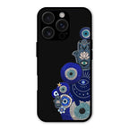 Mystic Evil Eye Glass Phone Case For iPhone 16 Pro