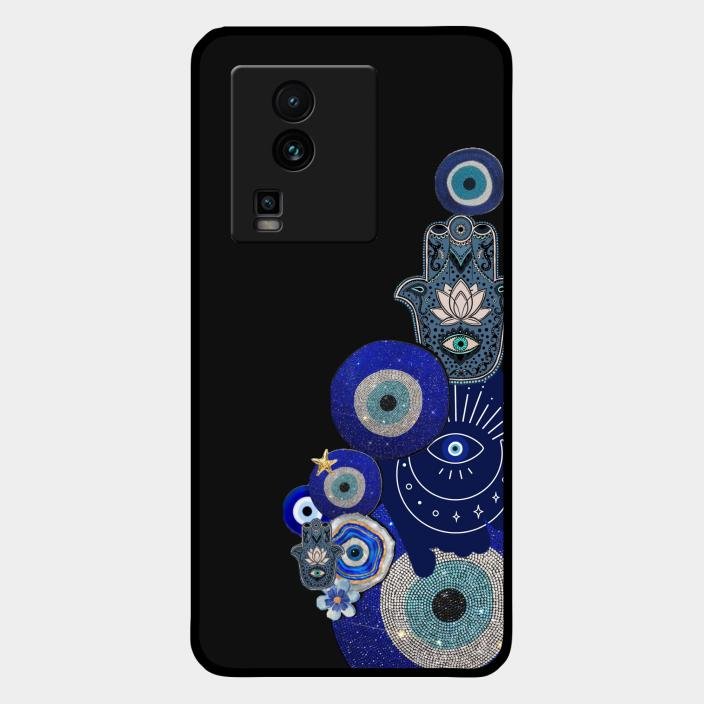Mystic Evil Eye Glass Phone Case For Iqoo Neo 7 Pro 5G