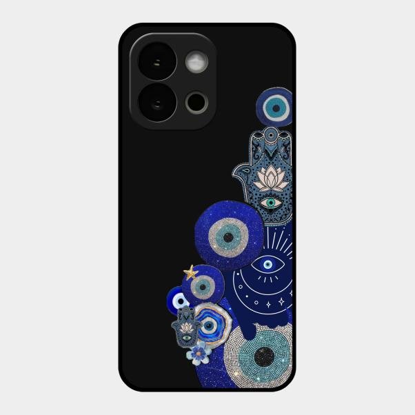 Mystic Evil Eye Glass Phone Case For Oneplus 13S 5G