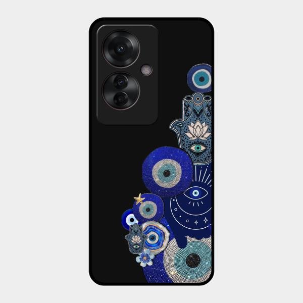 Mystic Evil Eye Glass Phone Case For Oppo F25 Pro 5G
